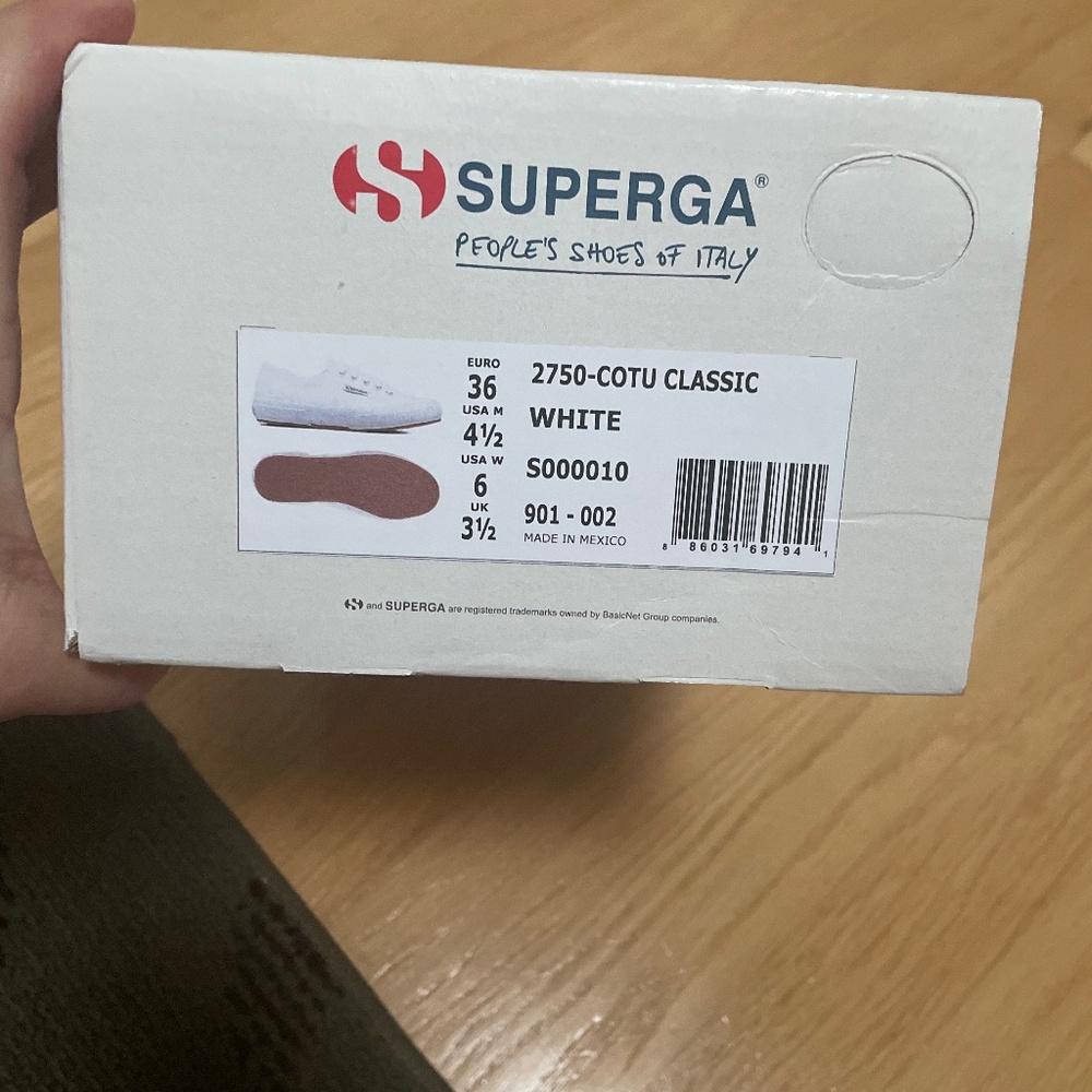 Superga-white-size6 sneakers